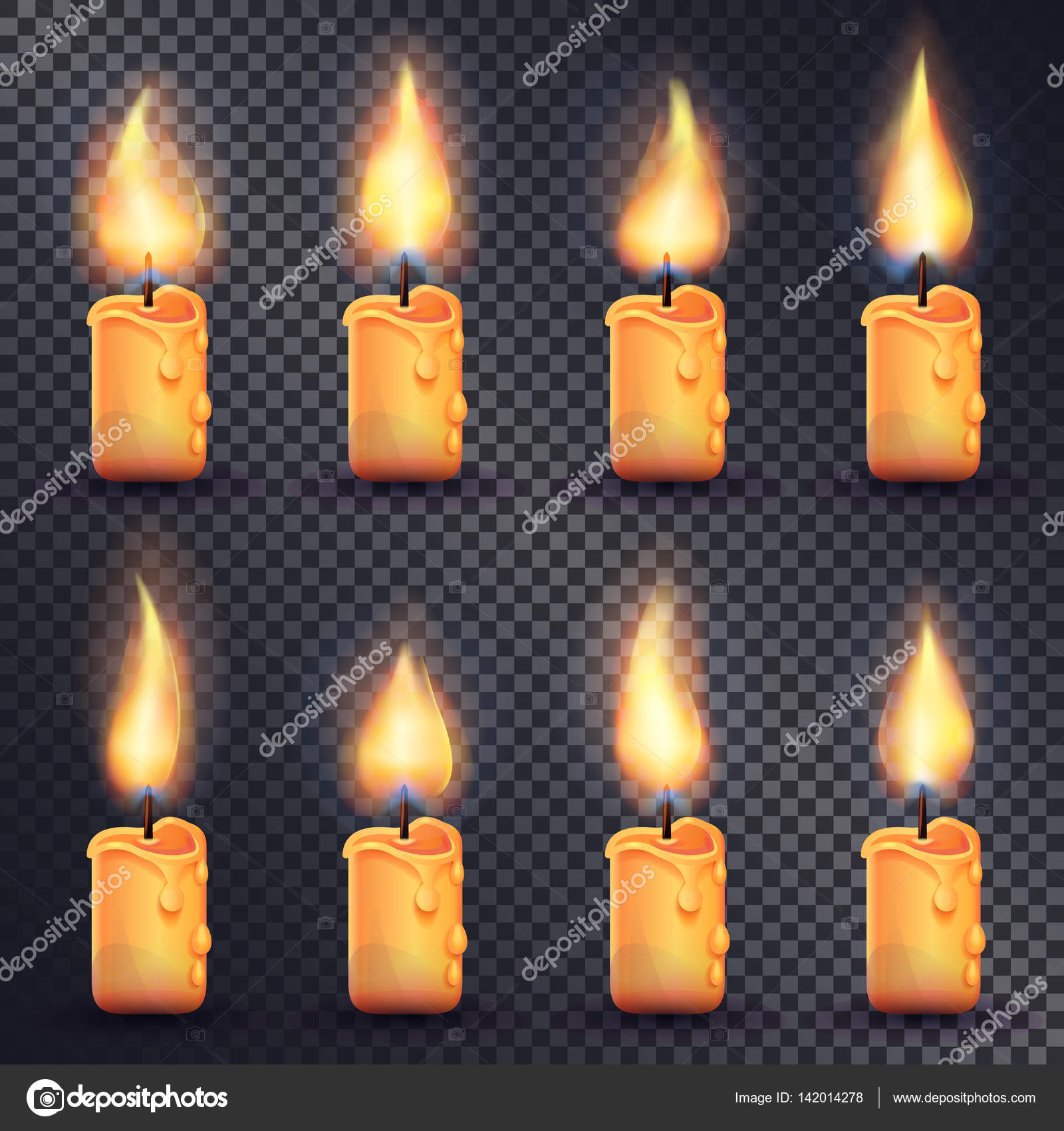 Melting candle icon cartoon style Royalty Free Vector Image