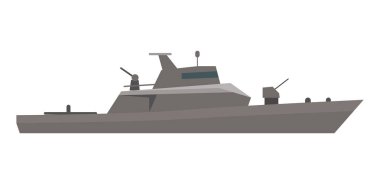 Sahil Güvenlik kesici düz tasarım vektör çizim