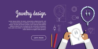 Kroki Jewerly tasarım reklam kartı mücevherler