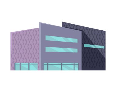 Alışveriş Merkezi Web şablonu düz tasarım.