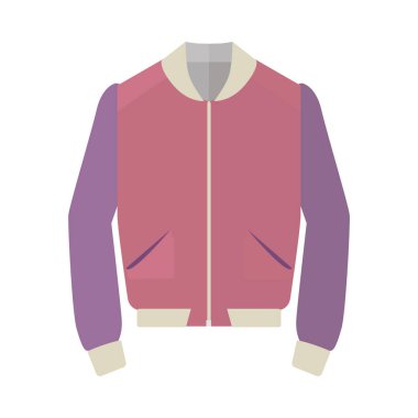 UNISEX spor ceket düz stil vektör çizim