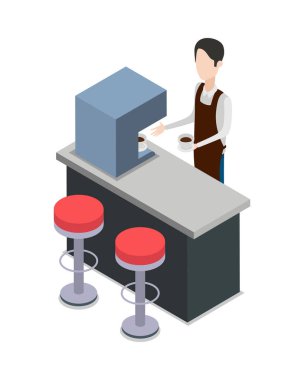 Restoran. Kahve Holding barmen Bar