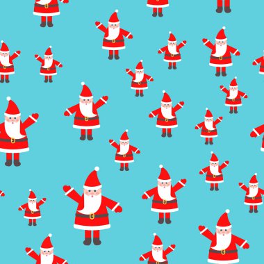 Santa Claus oyuncak yükseltilmiş el Seamless modeli ile