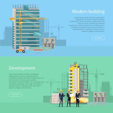 Modern binası. Geliştirme. Simgeler koleksiyonu