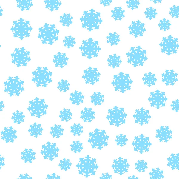 Nahtlose Muster Schneeflocken endlosen Hintergrund. — Stockvektor
