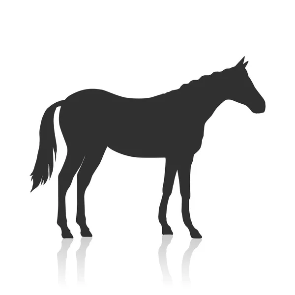 Zuring paard Logo — Stockvector