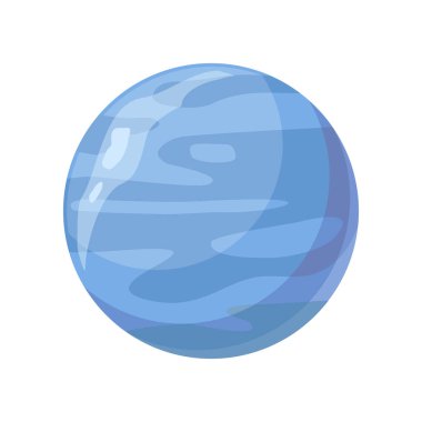 Neptün gezegeni. Güneş sistemi. Evren. Vektör