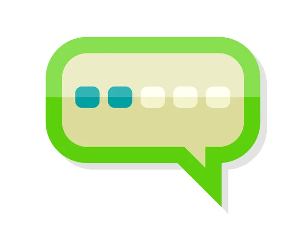 Icono de mensajería aislado. Comentario Diálogo Discusión — Vector de stock