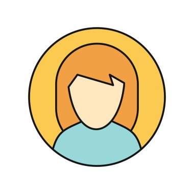 Genç kadın özel Avatar simge