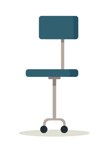 蓝色的办公室椅子上图标. — 图库矢量图片