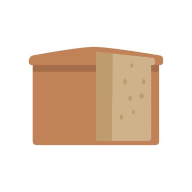 Somun ekmek vektör çizim düz tasarım