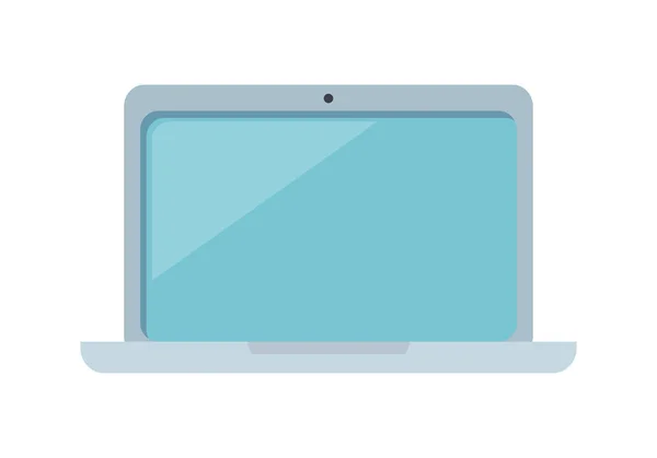 Plochá ikona notebooku — Stockový vektor