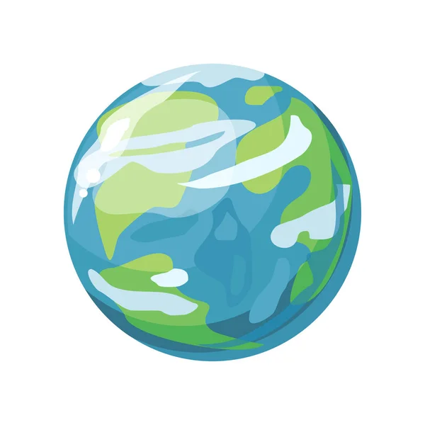 Planet Earth Icon — Stock Vector