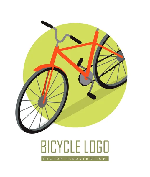 Bicycle Icon Design Isolated. Personal Transport. — Stock Vector