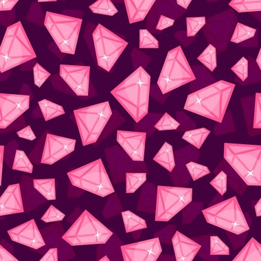 Elmas farklı boyut Dikişsiz desen vektör