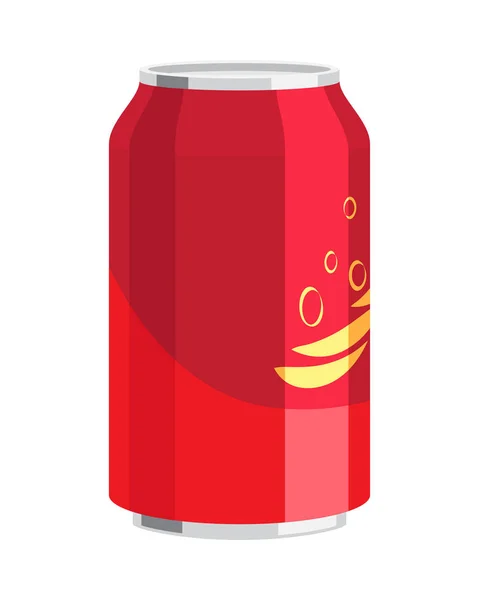 Steel Can of Drink. Celebration of any Holiday. — Stock Vector