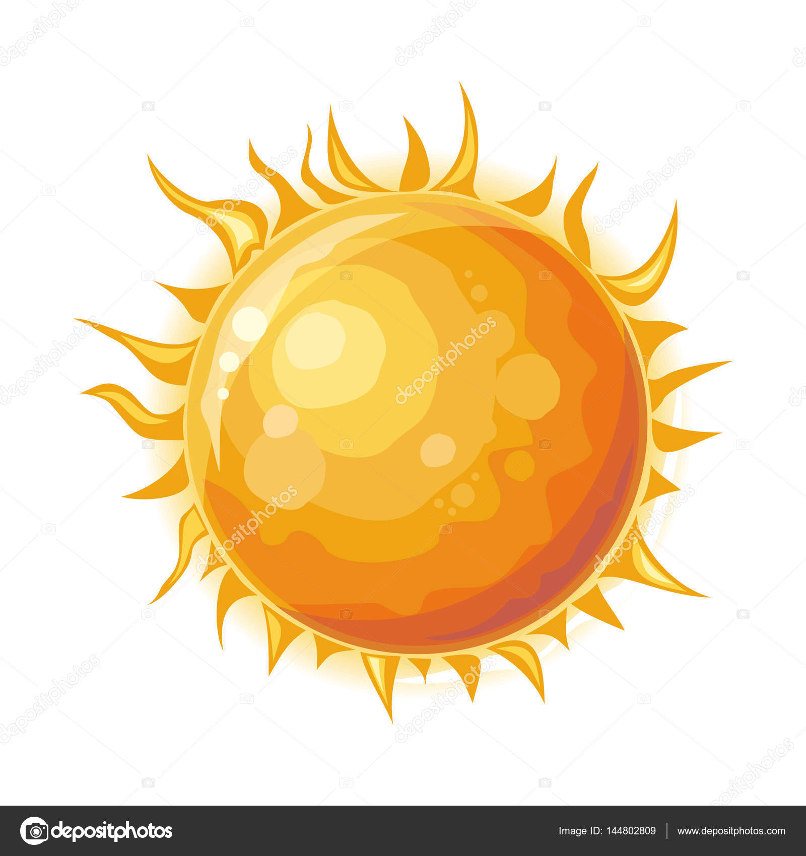 Soleil Isolé étoiles Dans Le Centre Du Système Solaire