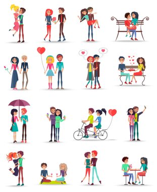 Çiftlerin aşk koleksiyonunda beyaz dating