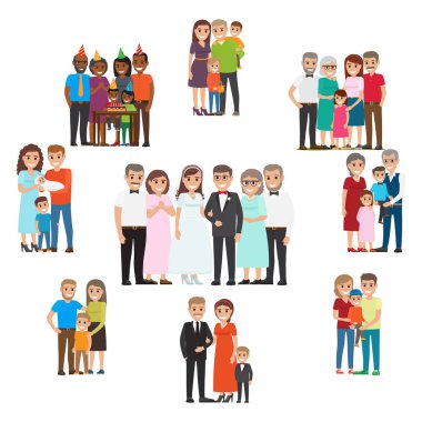 Aile tatiller ve özel etkinlikler için toplandı