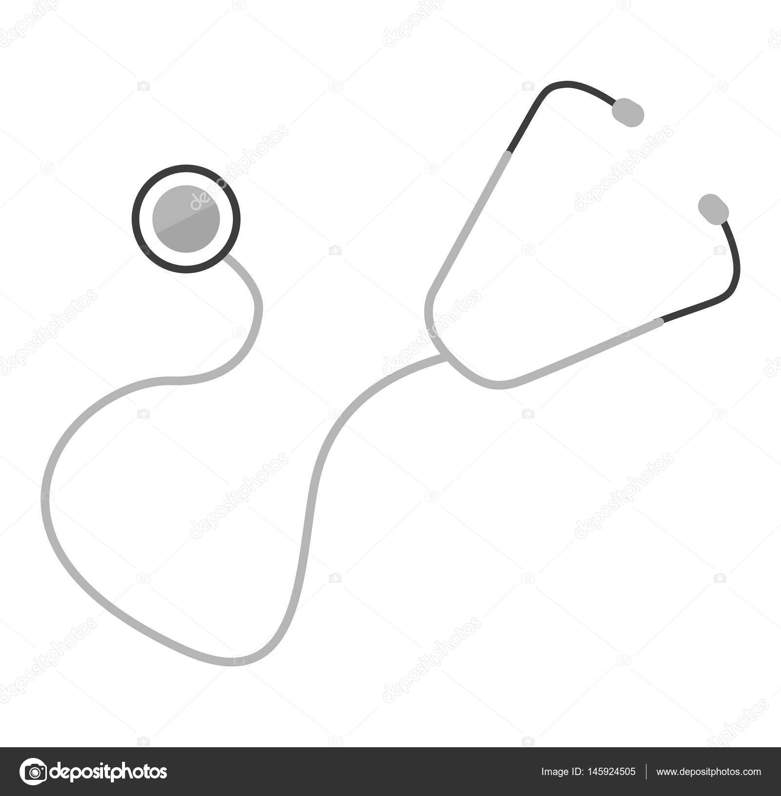 Stethoscope Isolated Flat Vector Illustration Stock Vector Image by