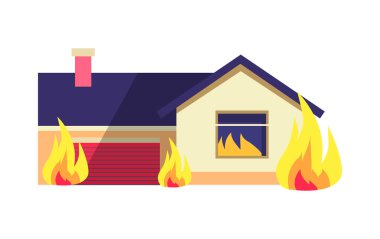 Beyaz arka plan üzerinde izole bina yazma