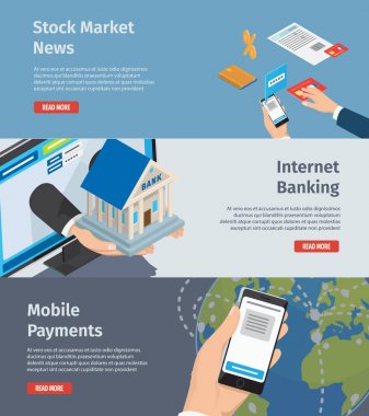 Akıllı Internet Bankacılığı promosyon sayfa illüstrasyon