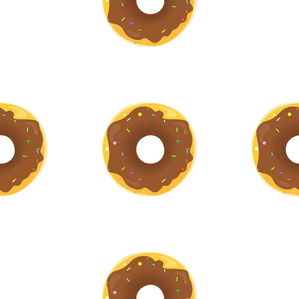 Donut nahtlosen Hintergrund Textur Muster — Stockvektor