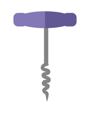 Beyaz arkaplanda şişe açacağı izole edildi