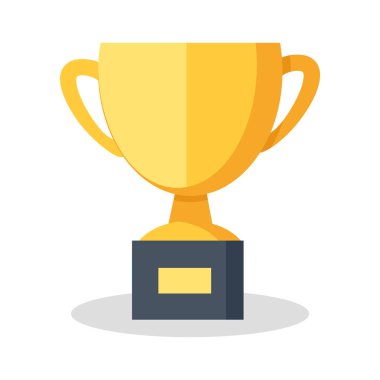 Kupası vektör çizim düz tasarım.