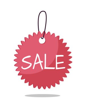 Satılık etiketi vektör çizim düz tasarım