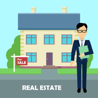 İş yerinde emlak komisyoncusu. Satılık Bina