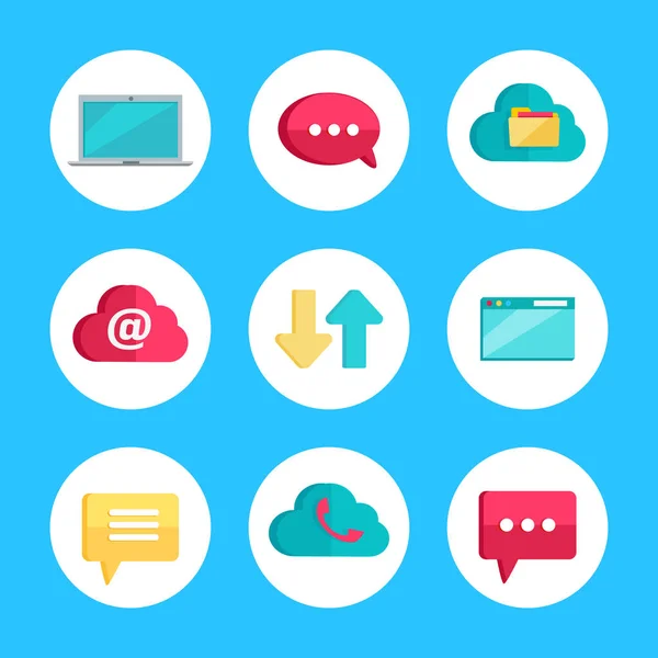 Flat Icons for Web and Mobile Applications. — Stock Vector