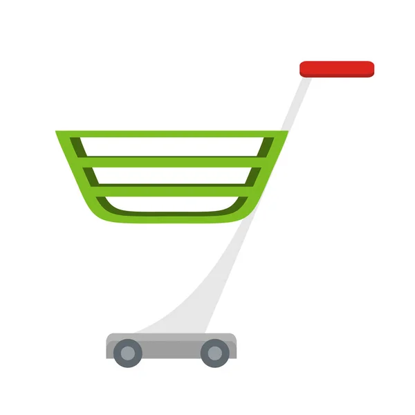 Shopping Cart vektorillustration i platt Design. — Stock vektor