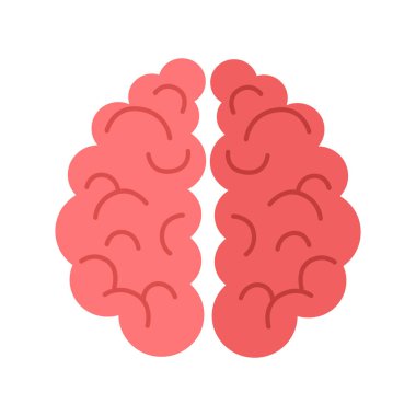 Beyaz arka planda izole edilmiş insan beyni.