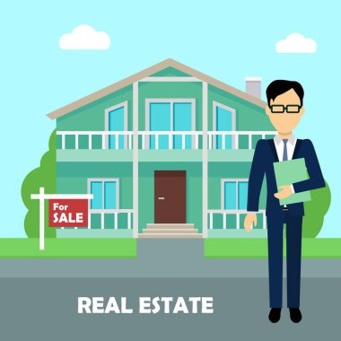 İş yerinde emlak komisyoncusu. Satılık Bina