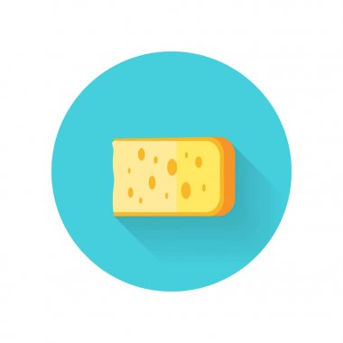 Bir parça peynir izole.