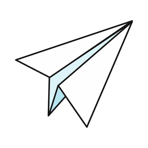 Papierflieger-Symbol — Stockvektor