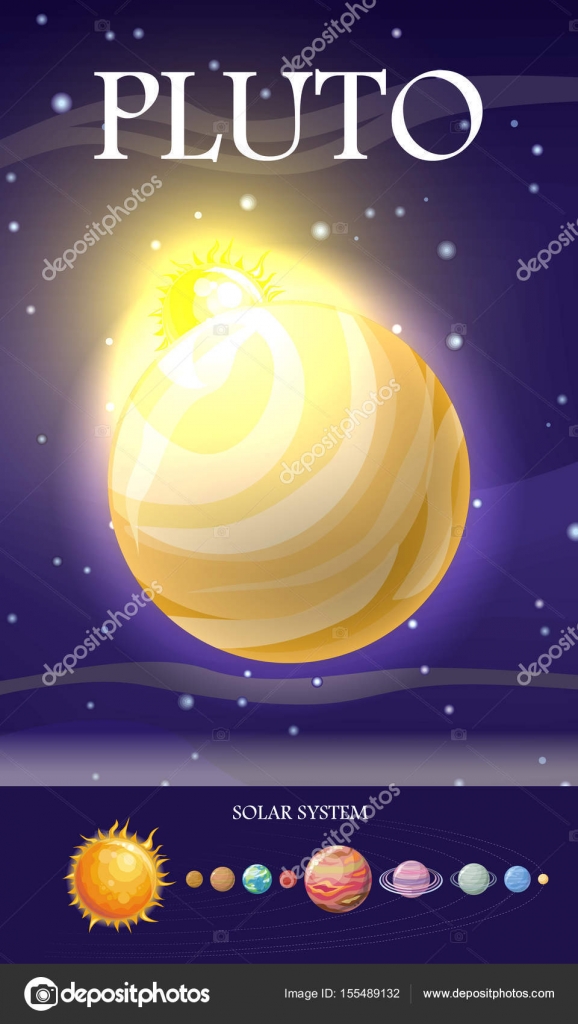 Pluton Planète De Système Solaire Image Vectorielle