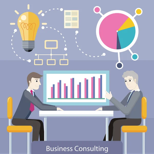 Business Consulting Concept Illustration vectorielle — Image vectorielle