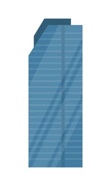 Wolkenkratzer-Vektor-Illustration in flachem Design — Stockvektor