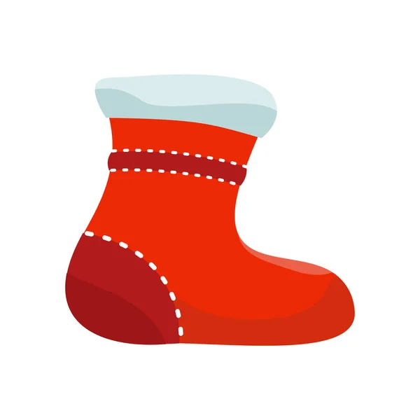 Sock for Christmas Stocking Vector Illustration — Stock Vector