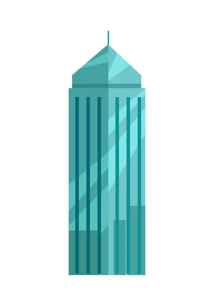 Wolkenkratzer-Vektor-Illustration in flachem Design. — Stockvektor