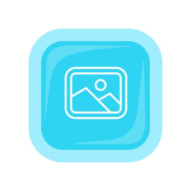 Manzara vektör simge düz stil tasarım