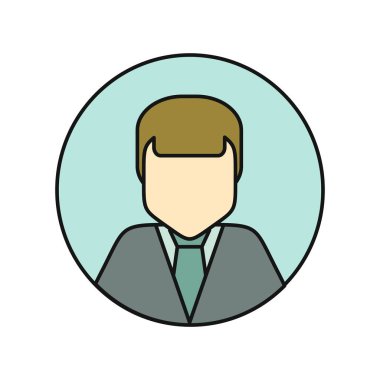 Genç adam özel Avatar simge