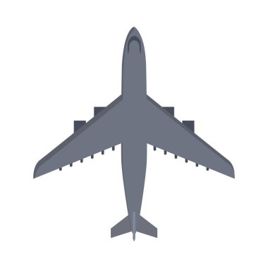 Askeri uçak izole. Uçak Uçak vektör