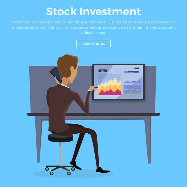 Moderna tecnología de comercio en línea Ilustración . — Vector de stock