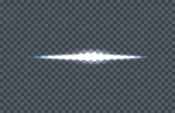 Weiß glühendes Licht Burst Vektor Illustration — Stockvektor