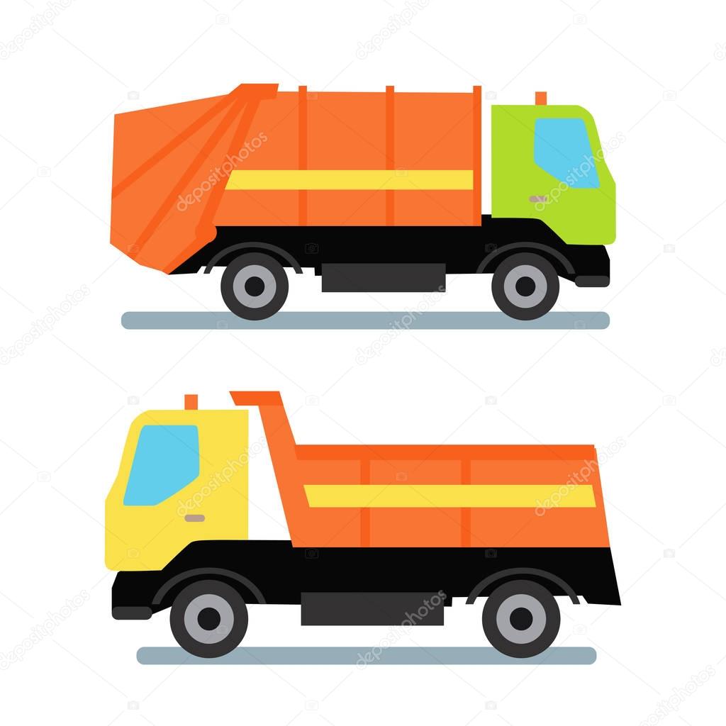 Two Orange Truck