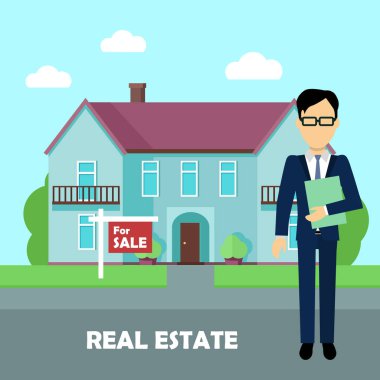 İş yerinde emlak komisyoncusu. Satılık Bina