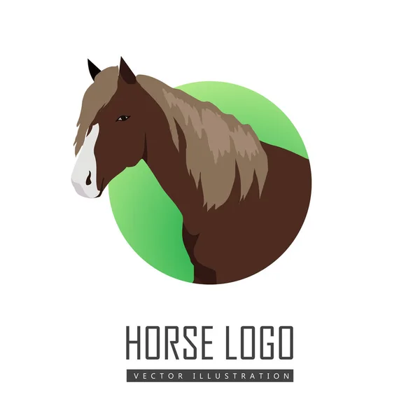 Logo cavallo d'acetosa — Vettoriale Stock